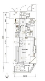 ガリシアヒルズ西麻布WEST 8階 間取り図