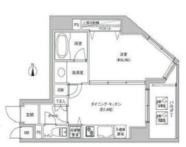 ザ・プレミアムスイート高田馬場 7階 間取り図