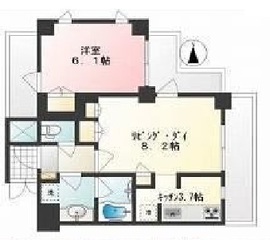 グラーサ神楽坂 5階 間取り図