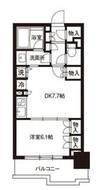 レジディア御茶ノ水 1203 間取り図