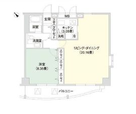 広尾ハイツ 1002 間取り図