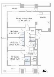 千代田ファーストハイツ 1601 間取り図