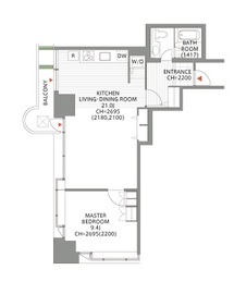 アークタワーズイースト 1609 間取り図