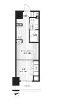 レジディア新御徒町 1204 間取り図