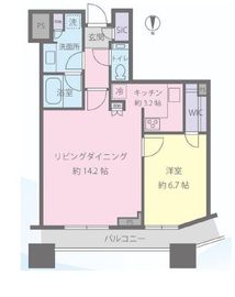 コンシェリア西新宿タワーズウエスト 11階 間取り図