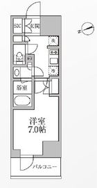 レジディア新御徒町2 511 間取り図