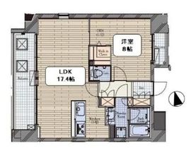 麻布十番テラス 302 間取り図