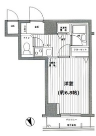 グランド・ガーラ麻布十番 4階 間取り図