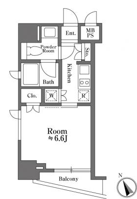 セントラル銀座 1301 間取り図