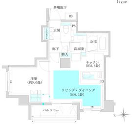 ザ・パークハウス桜新町翠邸 2階 間取り図