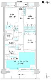 ザ・パークハウス桜新町翠邸 1階 間取り図