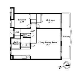 駒場レジデンス 102 間取り図