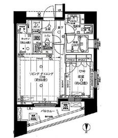 プライア渋谷 13階 間取り図