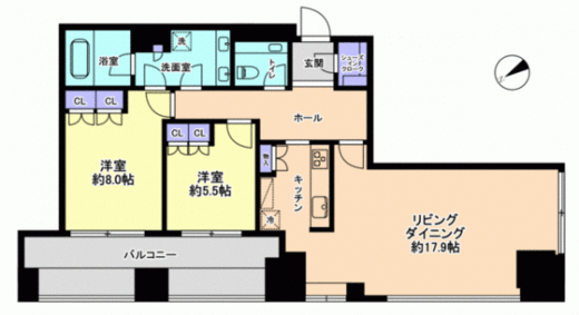 SAION SAKURAZAKA(サイオン桜坂) 5階 間取り図