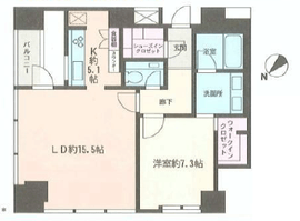 SAION SAKURAZAKA(サイオン桜坂) 7階 間取り図