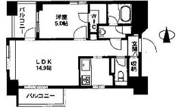 エスティメゾン恵比寿2 301 間取り図