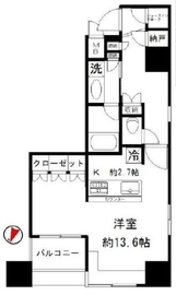 ルネ神楽坂 16階 間取り図