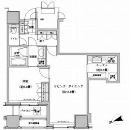 ウエストパークタワー池袋 1405 間取り図