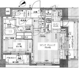 グランスイート月島リエール 9階 間取り図