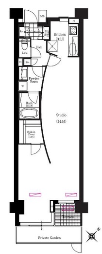 ブリリアイスト三軒茶屋アイビーテラス i116 間取り図