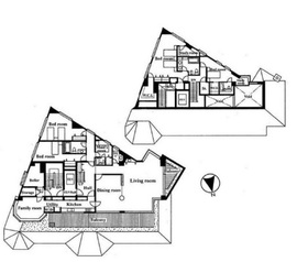 南部坂コンパウンド A-4 間取り図