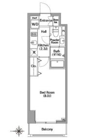 コンフォリア馬込 602 間取り図