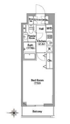 コンフォリア馬込 205 間取り図