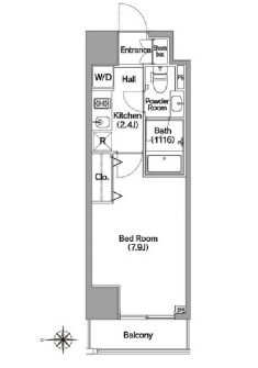 コンフォリア馬込 206 間取り図