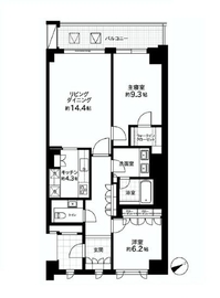 麻布第一マンションズ 407 間取り図