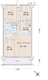 エスティメゾン豊洲レジデンス D638 間取り図