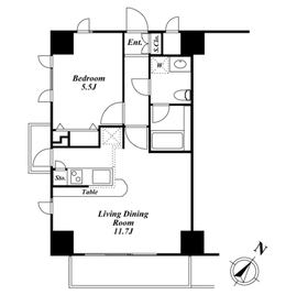 Roppongi Residences 801 間取り図