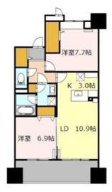 ロイヤルパークスシーサー南千住 410 間取り図