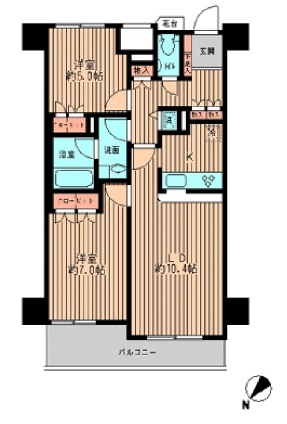 日本橋ファーストレジデンス 1205 間取り図