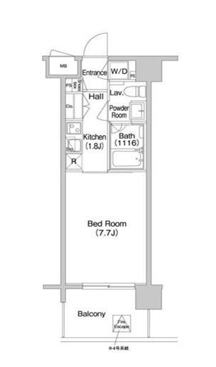 コンフォリア南砂町 1510 間取り図