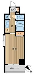 HF東神田レジデンス 1001 間取り図