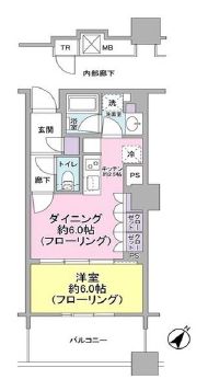 ブリリア有明スカイタワー 2階 間取り図