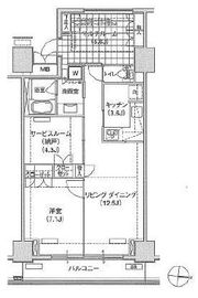 ブリリアイスト東雲キャナルコート 716 間取り図