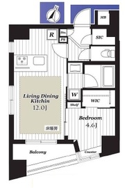 シティインデックス千代田岩本町 8階 間取り図