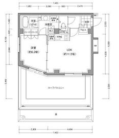 JP noie 小石川富坂 (ジェーピーノイエ小石川富坂) 201 間取り図