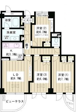 Lapyuta 905 間取り図