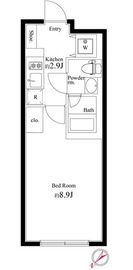 HTピア赤坂 204 間取り図