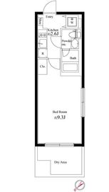 HTピア赤坂 201 間取り図