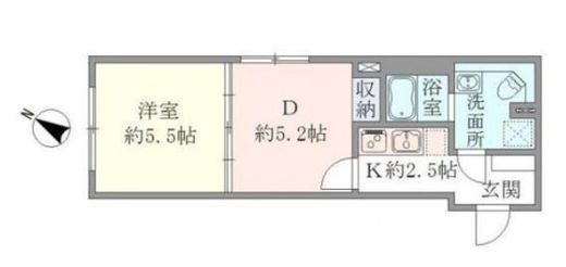 HTピア赤坂 306 間取り図