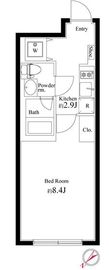 HTピア赤坂 105 間取り図