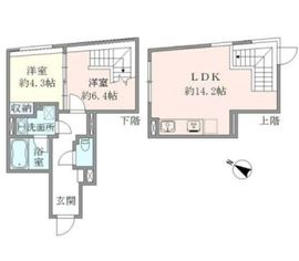 HTピア赤坂 107 間取り図