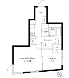 HTピア赤坂 506 間取り図