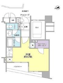 クオリア門前仲町 8階 間取り図