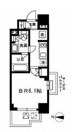 レジディア新宿イースト3 304 間取り図