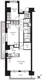 ブリリアイスト三軒茶屋アイビーテラス i311 間取り図