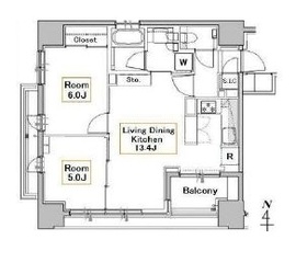 アトラス千代田末広町 6階 間取り図